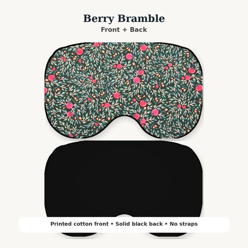 KOZY Kozy Therapy Eye & Sinus Pillow in Berry Bramble – corrected contoured front and black back