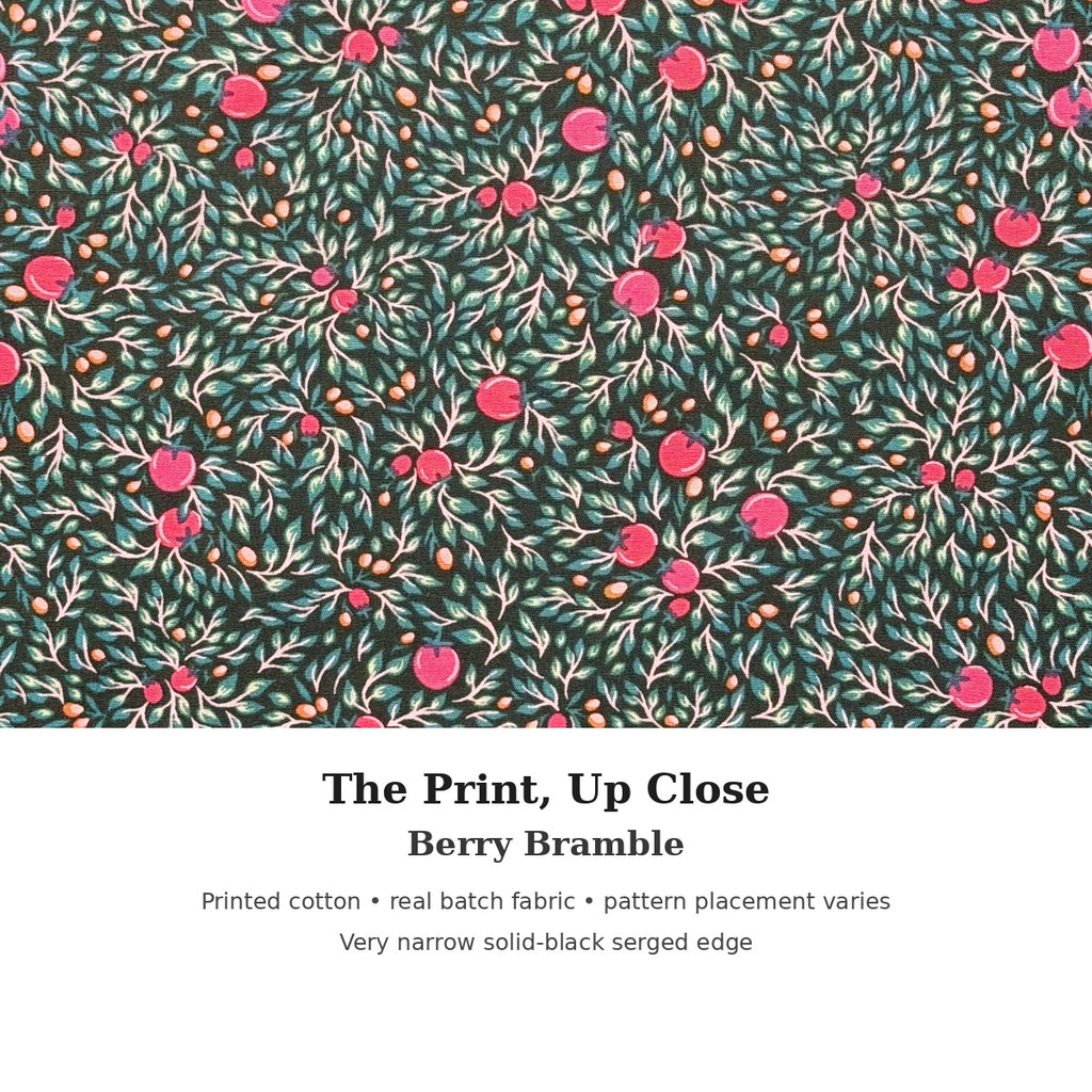 KOZY Kozy Therapy Eye & Sinus Pillow in Berry Bramble – real fabric and narrow serged edge detail