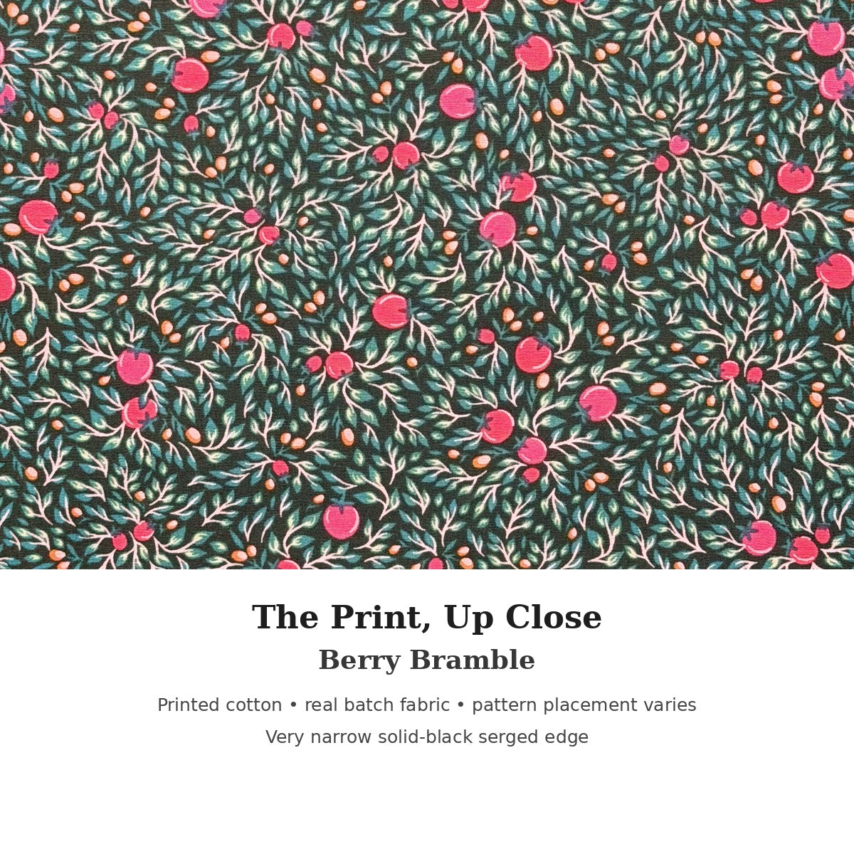 KOZY Kozy Therapy Eye & Sinus Pillow in Berry Bramble – real fabric and narrow serged edge detail