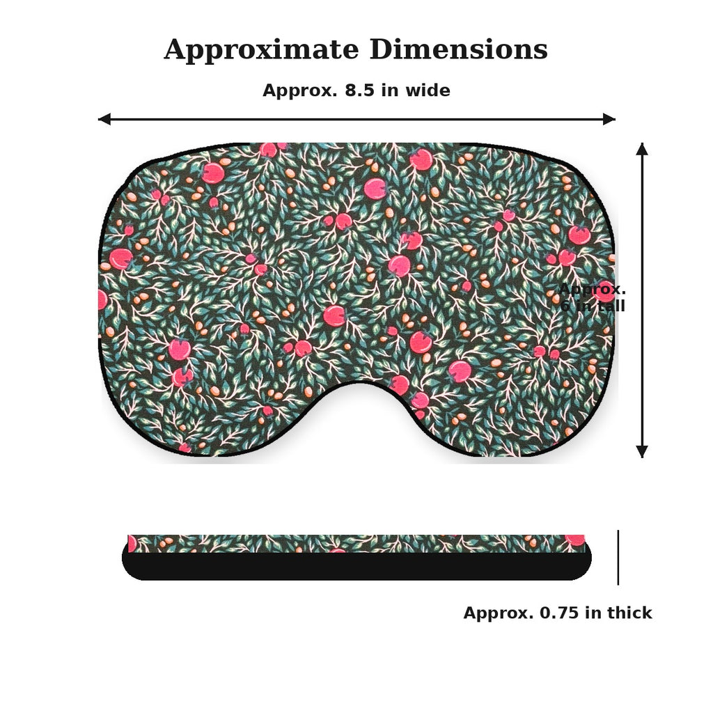 KOZY Kozy Therapy Eye & Sinus Pillow in Berry Bramble – corrected shape dimensions