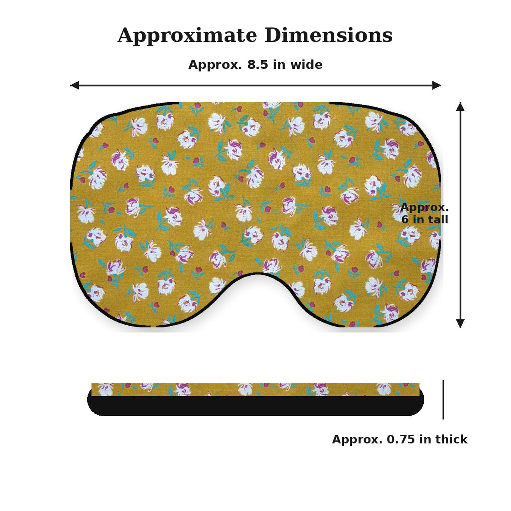 KOZY Kozy Therapy Eye & Sinus Pillow in Golden Garden – corrected shape dimensions