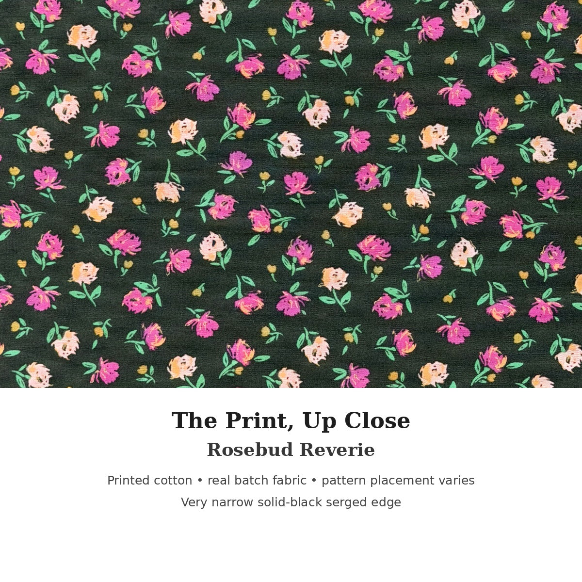 KOZY Kozy Therapy Eye & Sinus Pillow in Rosebud Reverie – real fabric and narrow serged edge detail